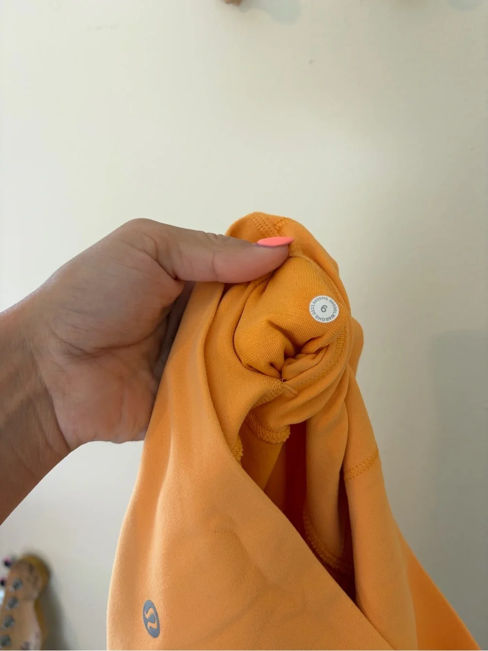 lululemon athletica Orange Cropped High-Rise Leggings